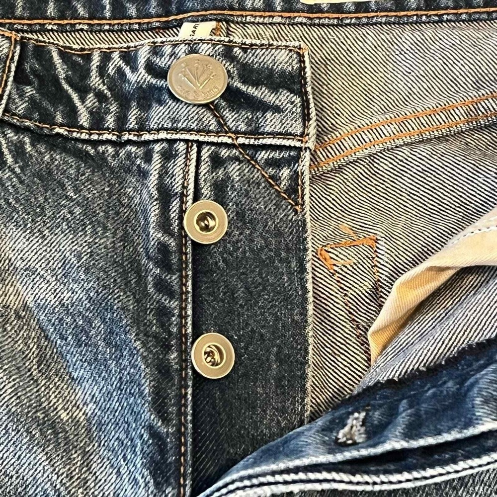 Rag & Bone "Nina" High-Rise Ankle Cigarette Jeans Dana Point Distressed 26, NWT - Picture 14 of 16